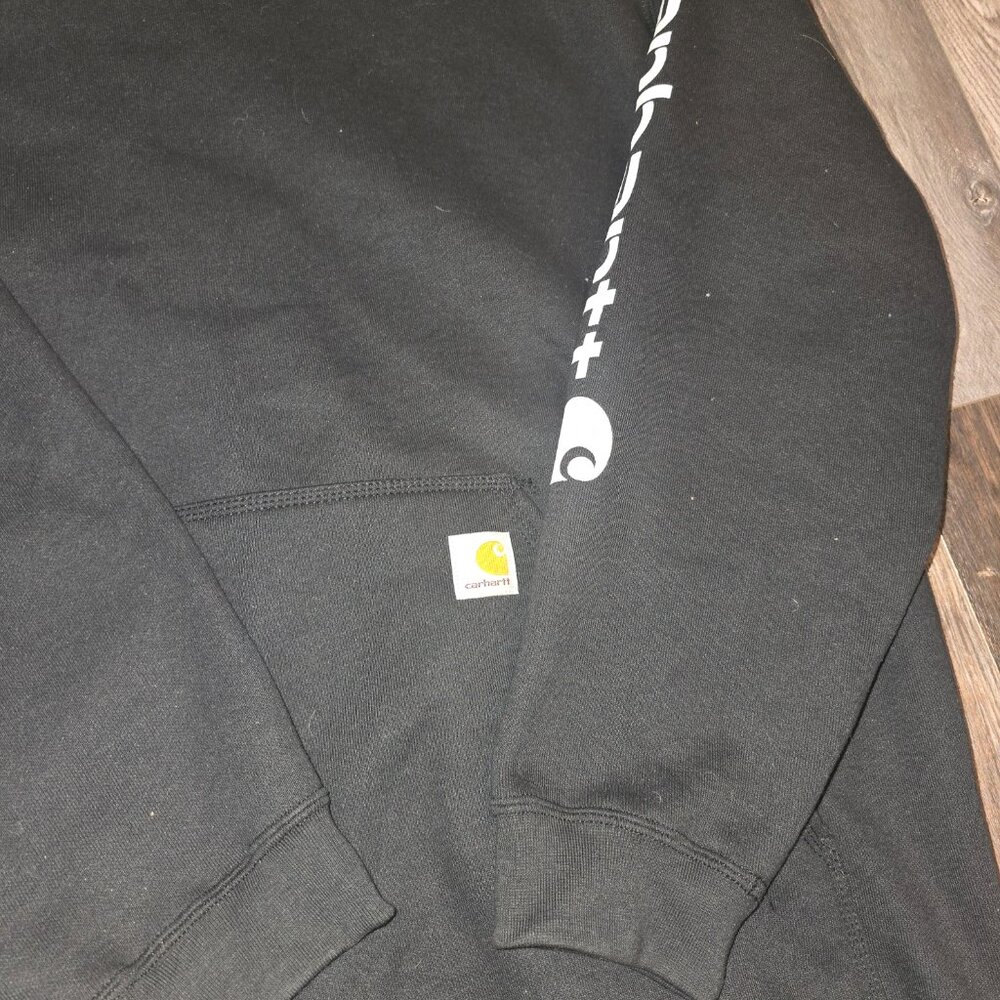 Carhartt Mens Fit Midweight Logo Sleeve Graphic Hoodie - Picture 5 of 8